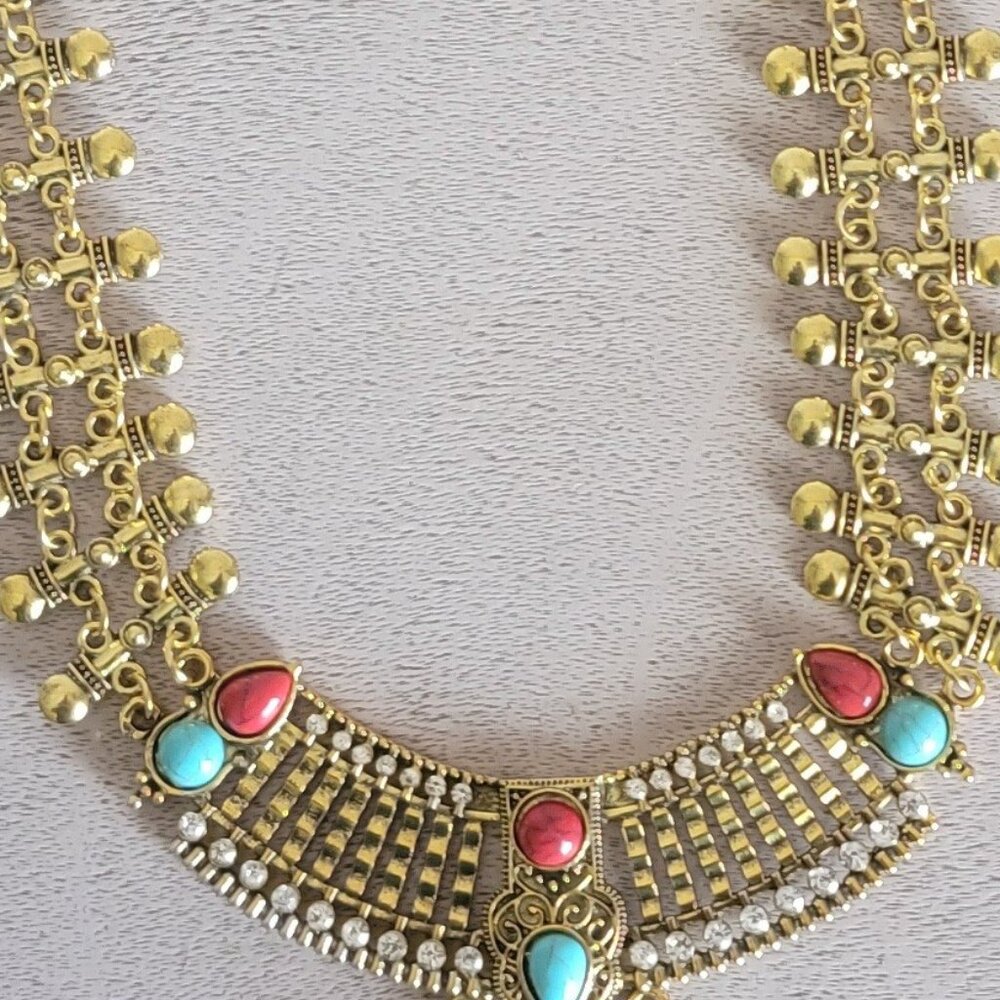 Chunky Gold Tone Boho Belt - Picture 6 of 6